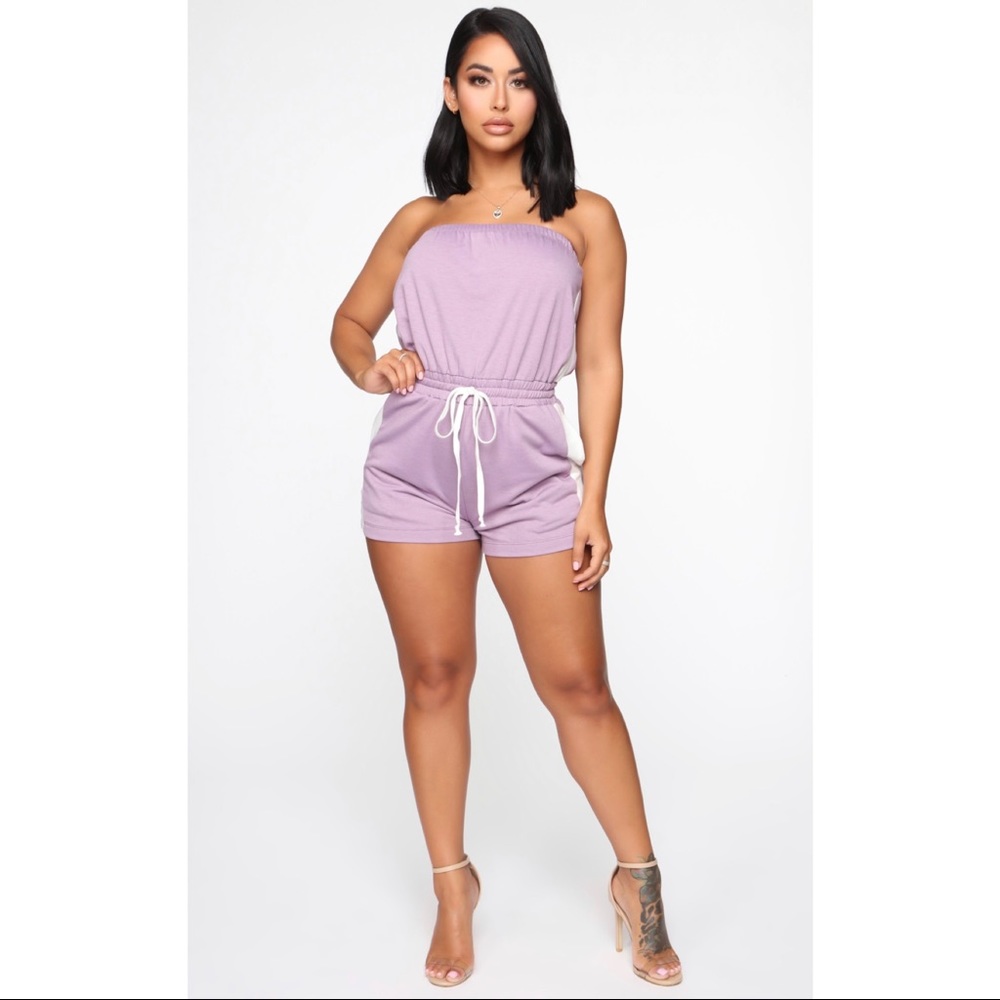 🎉$10 SALENWOT Fashion Nova Lavender Romper Shorts